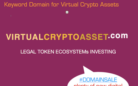 #Domainsale VirtualCryptoAsset.com ... three hot topic Keywords soaring the FinTech decentralised finance era with tokenized shares, VC, funds, equity, assets investing