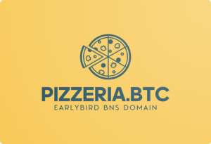 Pizzeria.btc - Earlybird BNS Domainsale with legendary bitcoin narrative